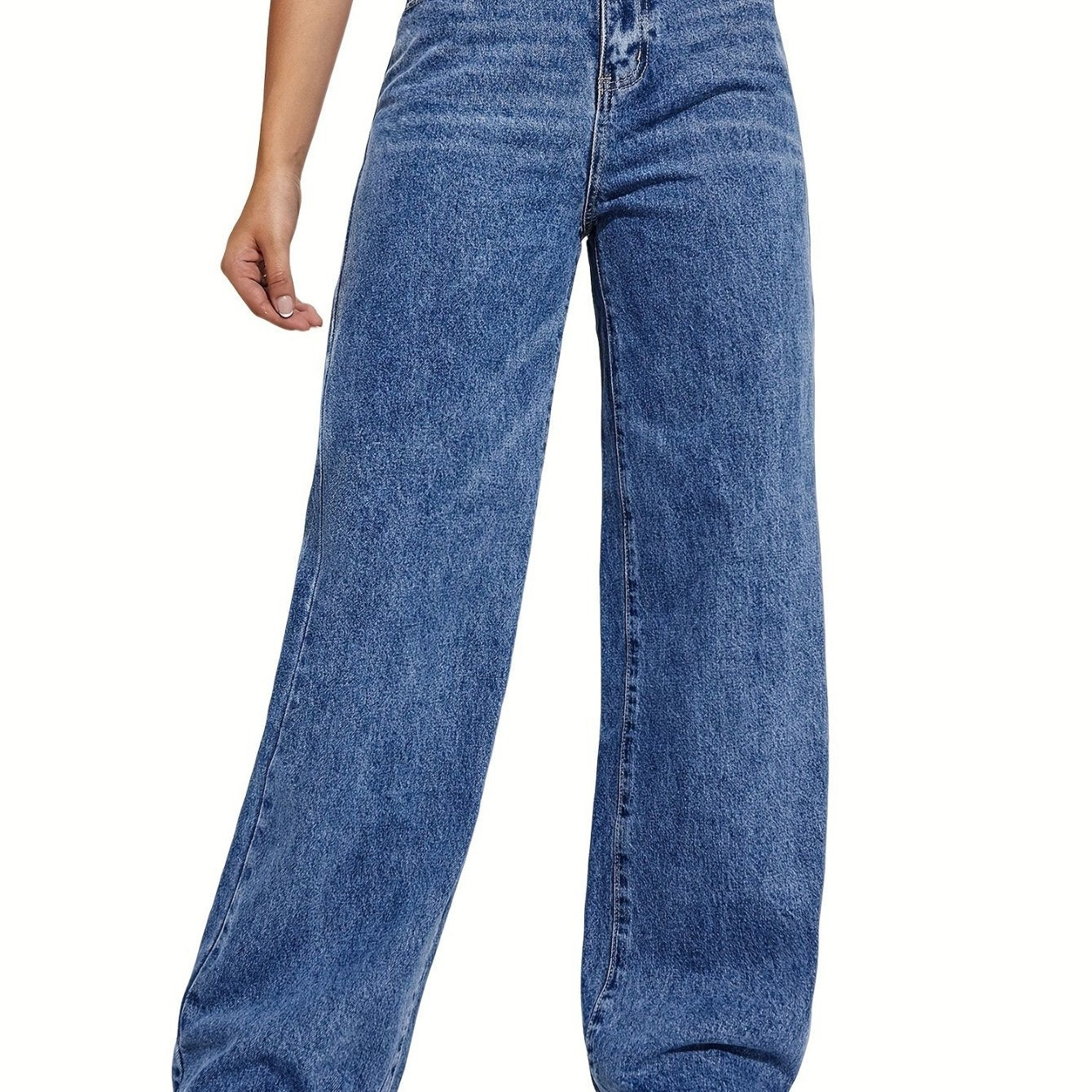 Wide Leg Jeans for Women Casual High Waist Baggy Jeans Denim Pants