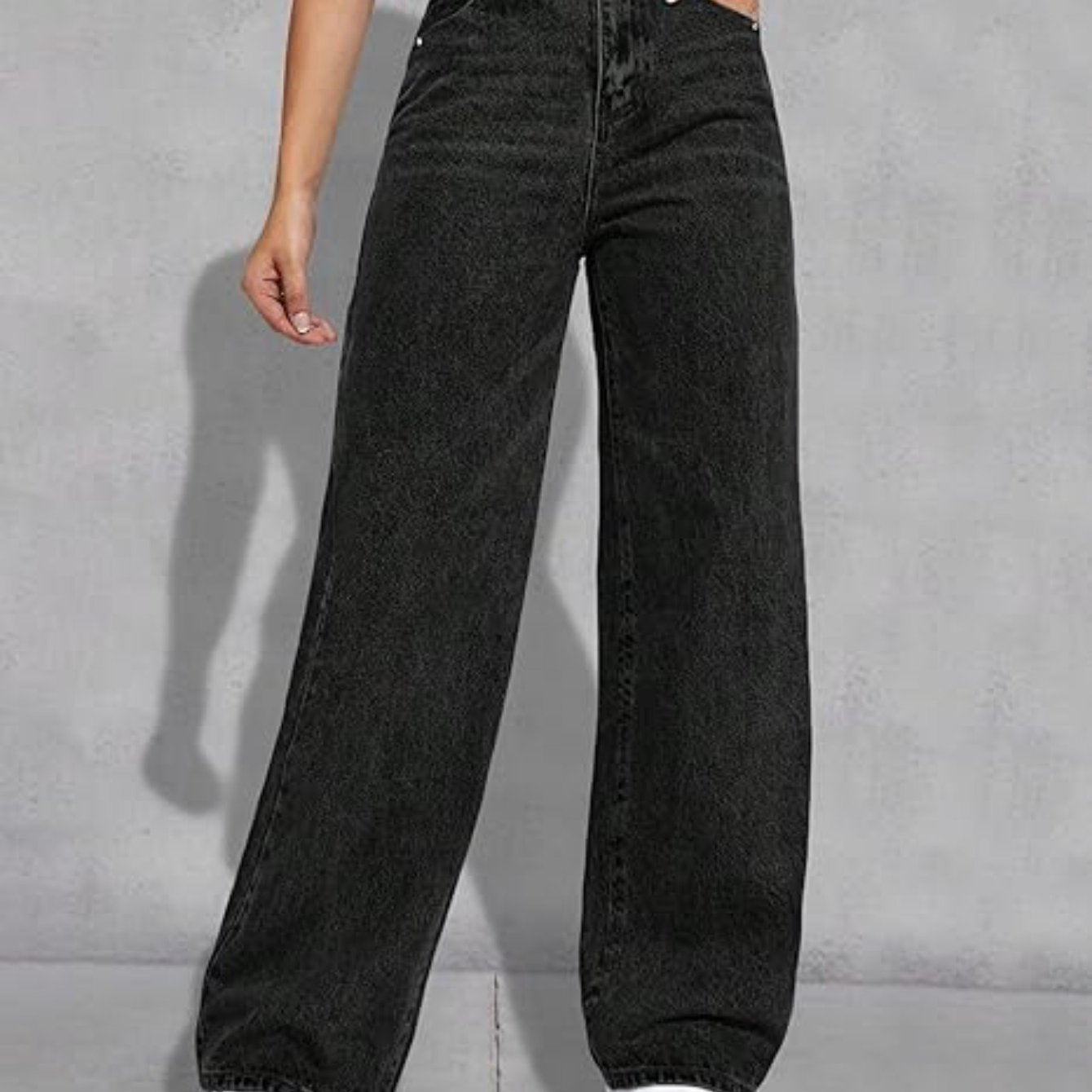 Wide Leg Jeans for Women Casual High Waist Baggy Jeans Denim Pants