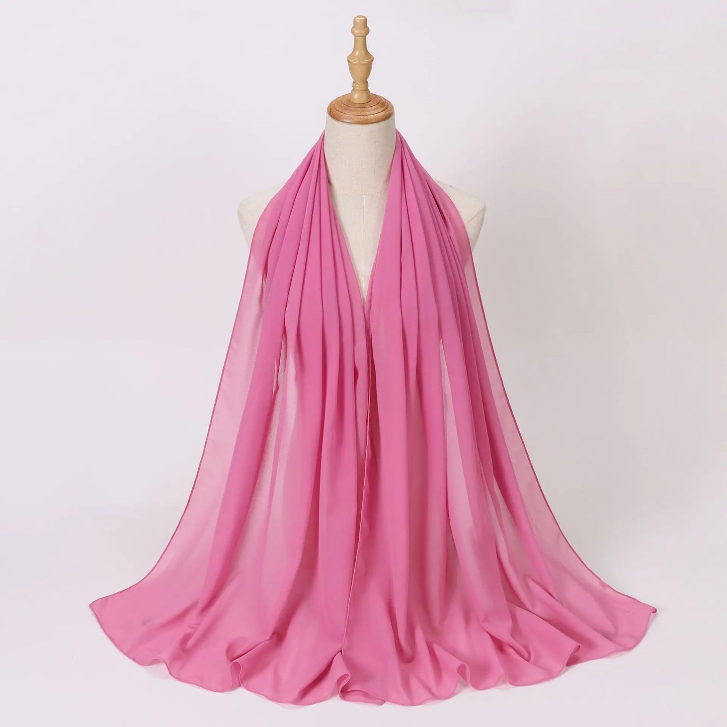 Summer New Chiffon Scarf For Women Girls Students Solid Color Thin Scarves Soft Knitting Viscose Shawl Spring Female Wrap Shawls