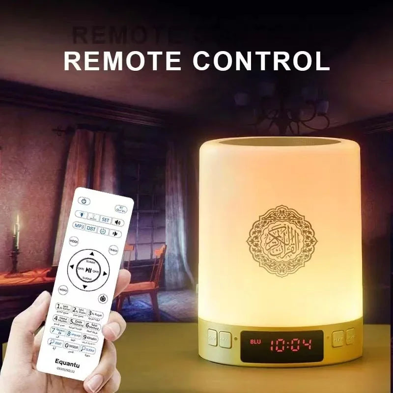 AZAN 16GB Memory Card Quran Night Light Speaker Muslim Portable Clock MP3 Wireless Bluetooth Speaker Muslim Gift Islam Quran