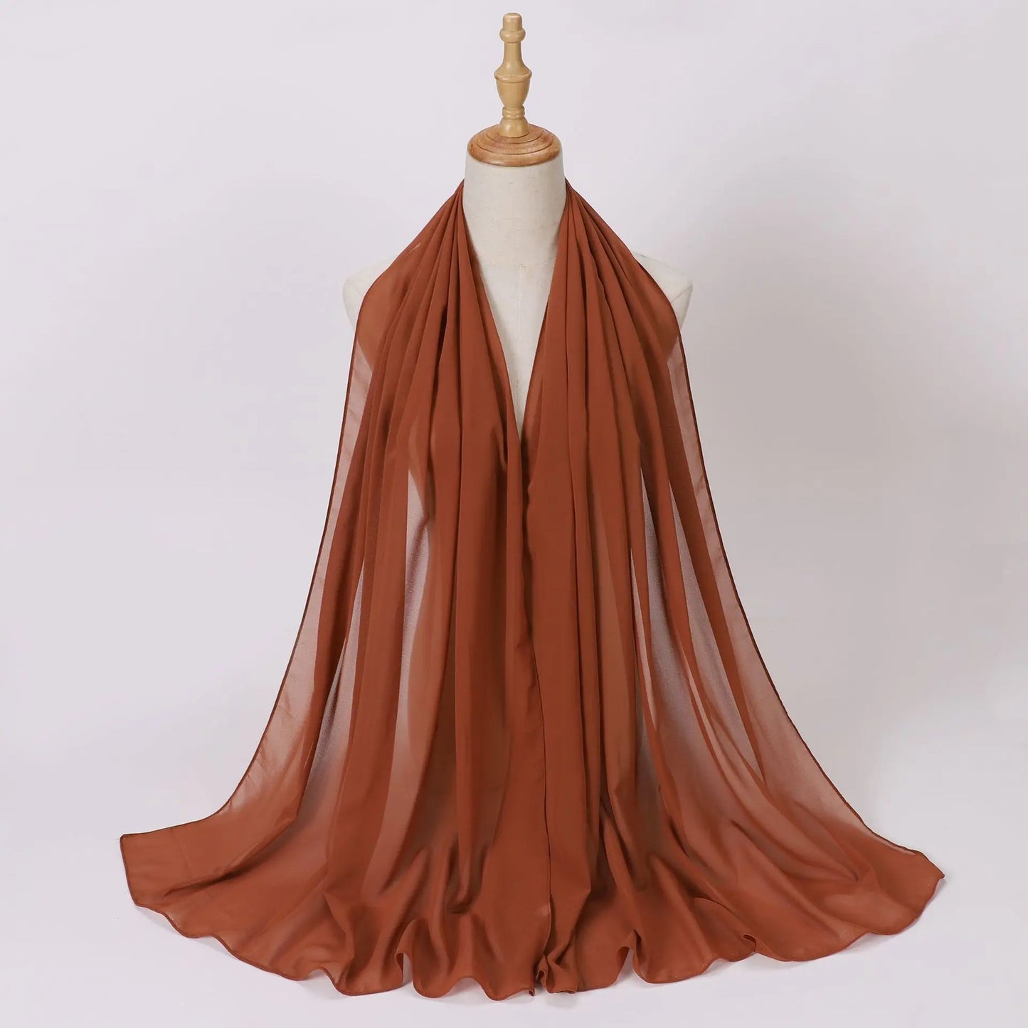 Summer New Chiffon Scarf For Women Girls Students Solid Color Thin Scarves Soft Knitting Viscose Shawl Spring Female Wrap Shawls