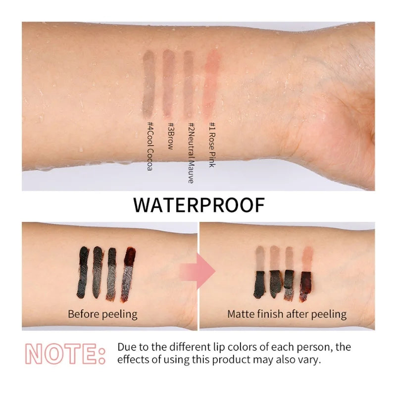 Lip Liner Peel Off Tattoo Lipgloss Waterproof Long Lasting Matte Lip Tint  Color Changing Tear Off Lipstick Stain Cosmetic