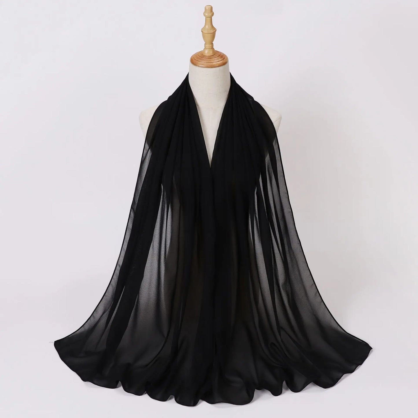 Summer New Chiffon Scarf For Women Girls Students Solid Color Thin Scarves Soft Knitting Viscose Shawl Spring Female Wrap Shawls