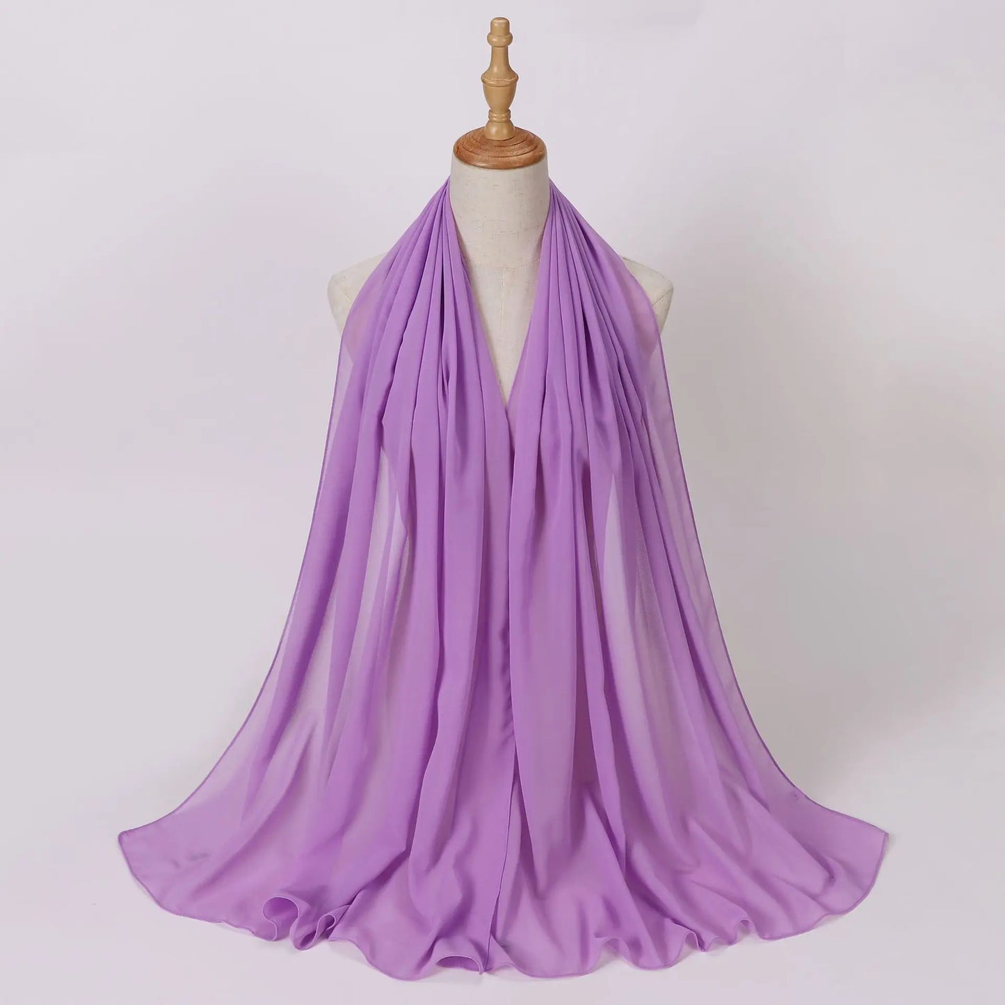 Summer New Chiffon Scarf For Women Girls Students Solid Color Thin Scarves Soft Knitting Viscose Shawl Spring Female Wrap Shawls