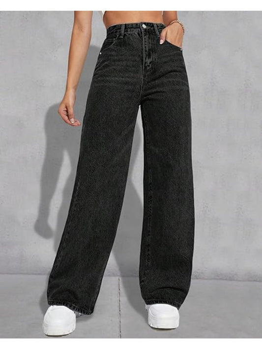Wide Leg Jeans for Women Casual High Waist Baggy Jeans Denim Pants