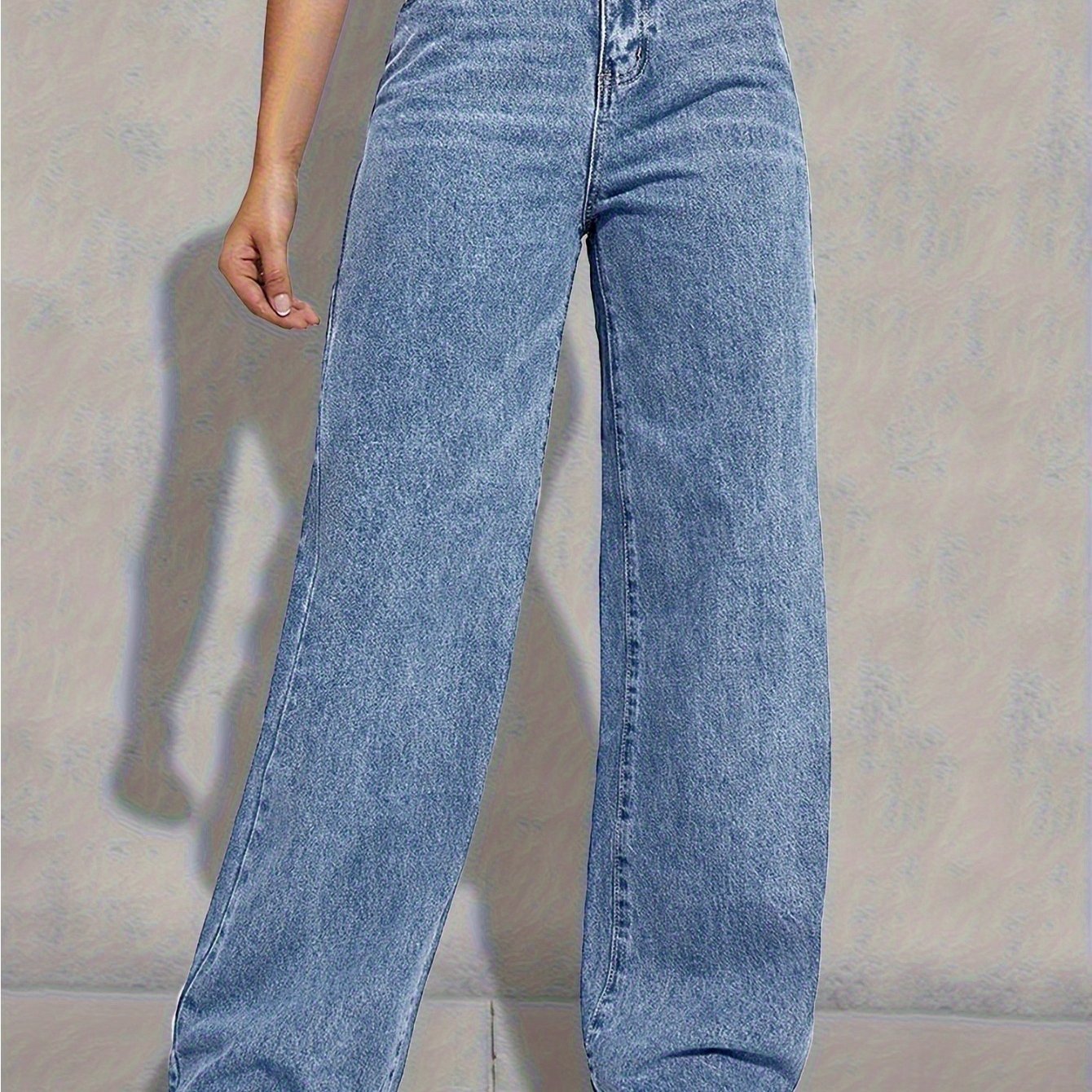 Wide Leg Jeans for Women Casual High Waist Baggy Jeans Denim Pants